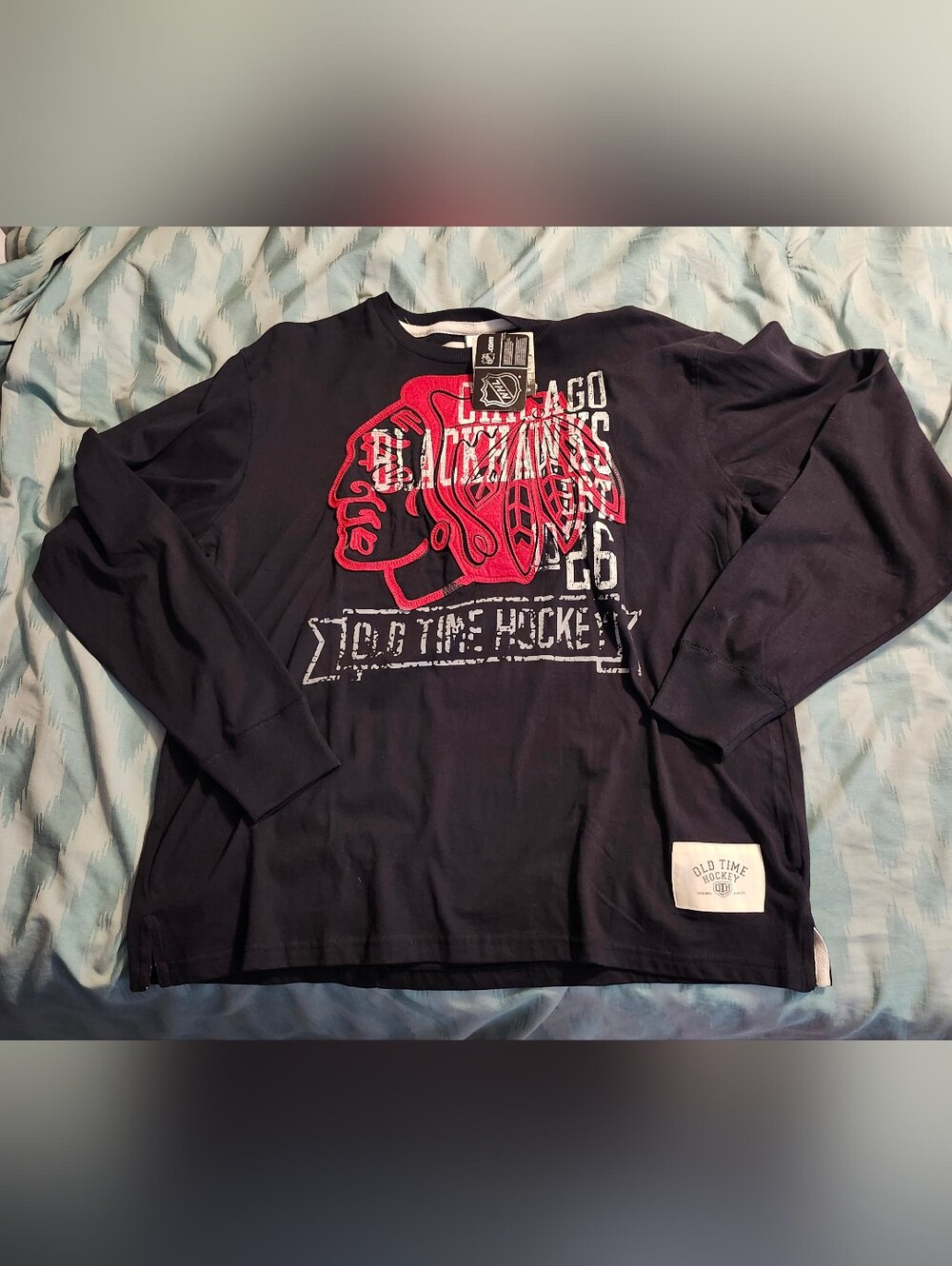 Chicago Blackhawks Old Time Hockey Long Sleeve Shirt Men's Size 2XL NWT